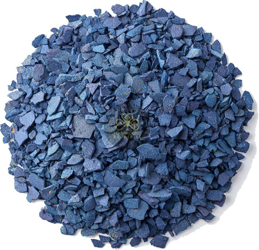 rubber-mulch-blue